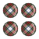 Stewart Tartan Cocktail Plates, Set of Four 6.5\ Width

Care:  Oven, microwave, dishwasher and freezer safe